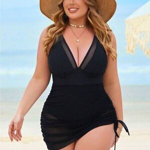 Elegant Black Women's Swim Dress